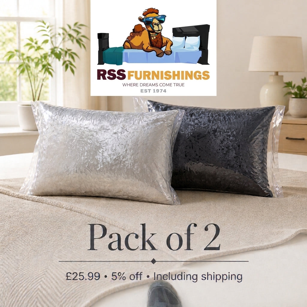 RSS Furnishings Luxury Bounce Back Bed Pillows (2-Pack)