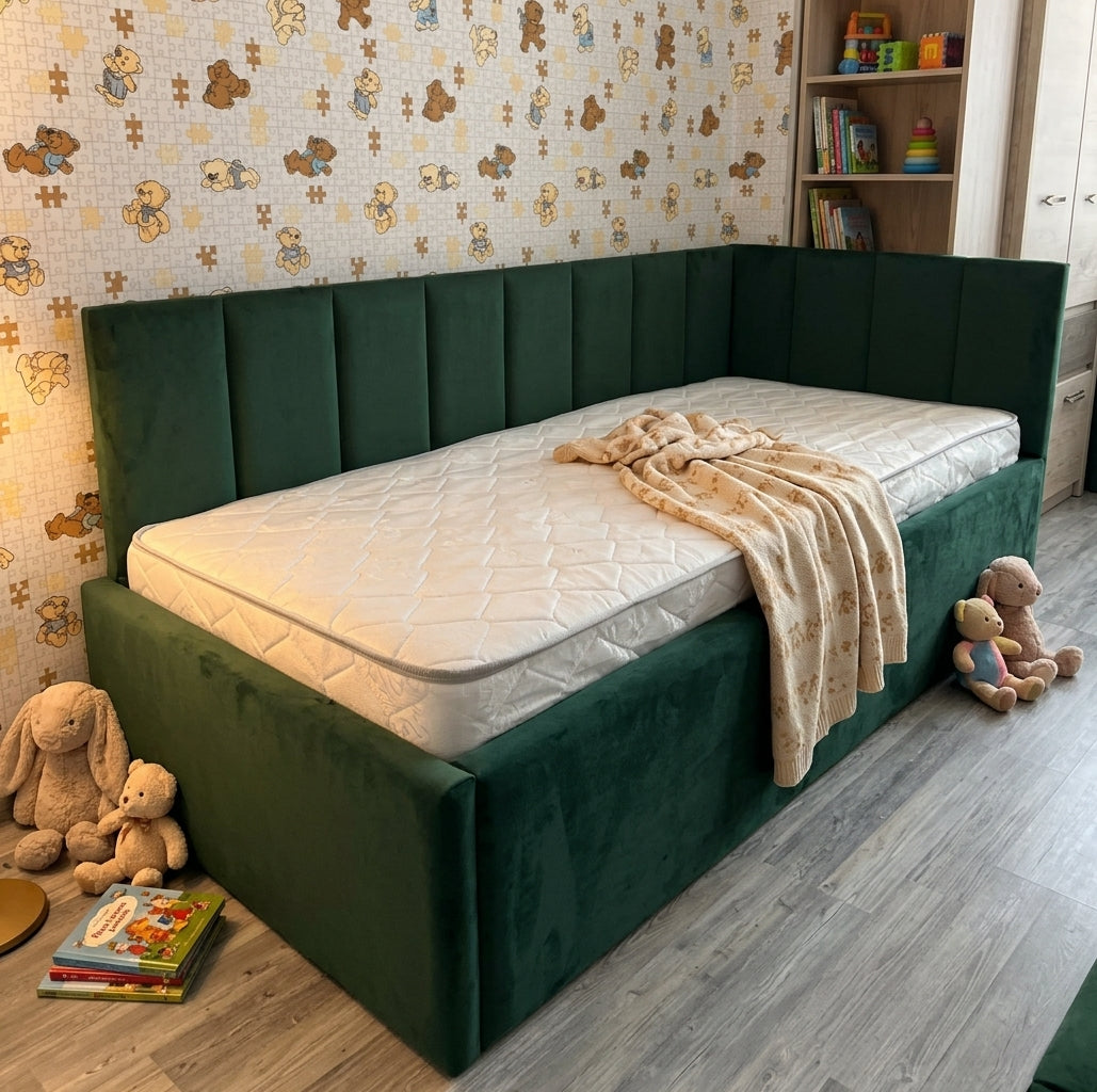 Albite Kids Bed/Sofa Bed with Optional Storage Box