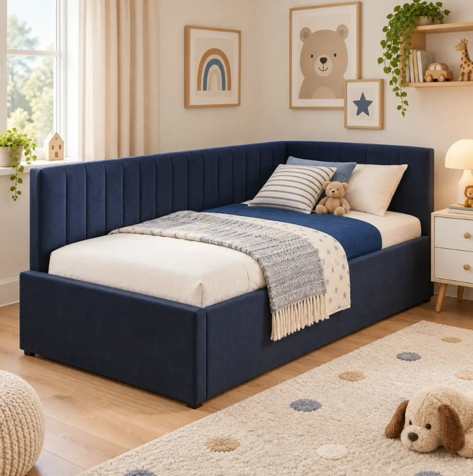 CosyCorner Kids Upholstered Corner Bed
